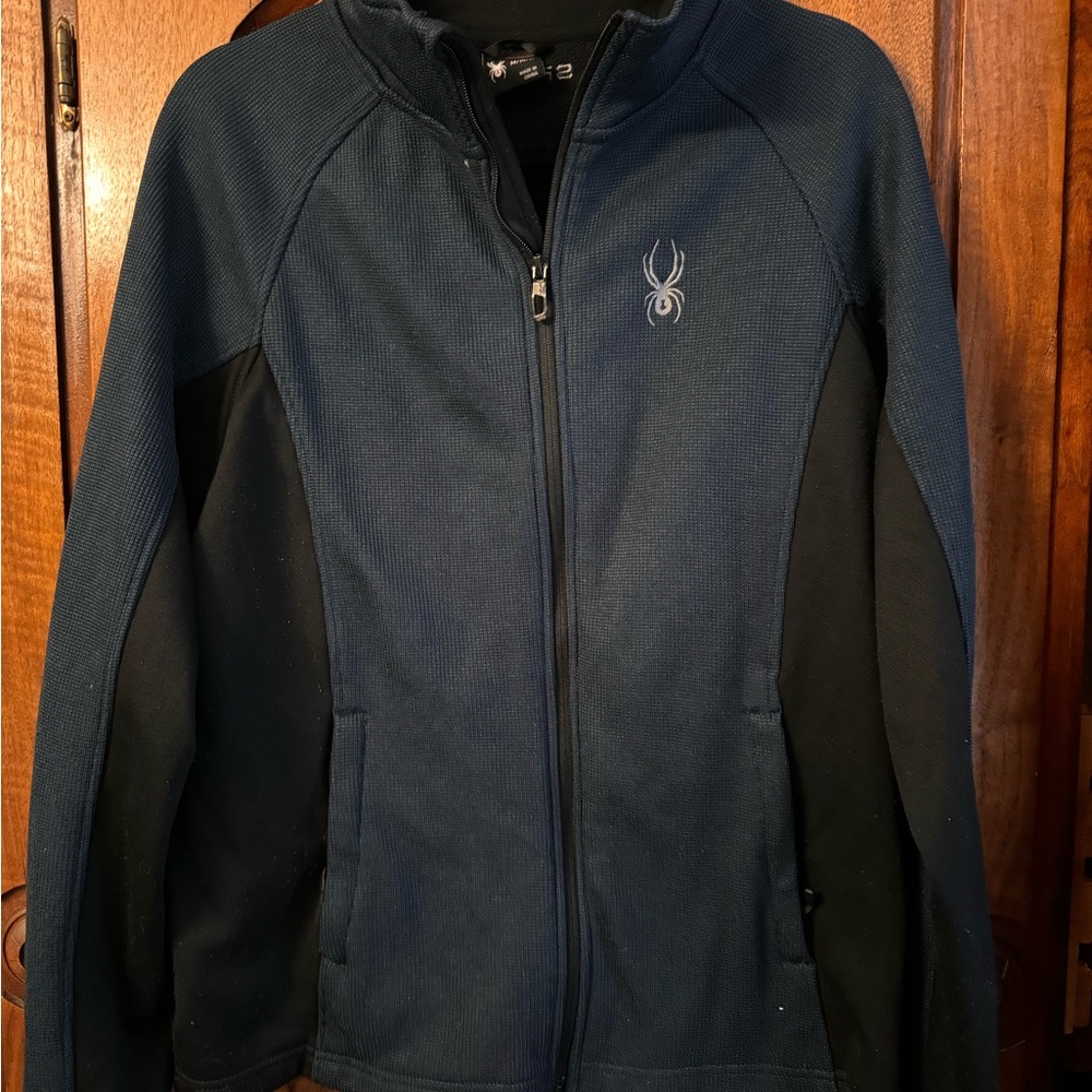 Spyder Navy Blue and Black Jacket